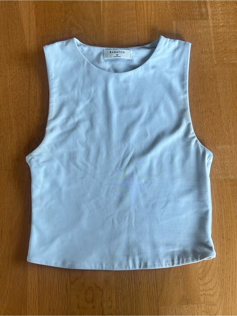 Aritzia Contour Muscle Tank Light Blue